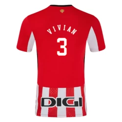 Athletic Club Bilbao Vivian #3 Voetbalshirt 2024-25 Thuistenue Heren