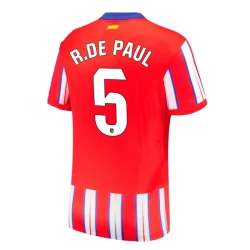 Atlético Madrid R.De Paul #5 Voetbalshirt 2024-25 Thuistenue Heren