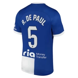 Atlético Madrid Voetbalshirt 2023-24 R. De Rodrigo De Paul #5 Uittenue Heren