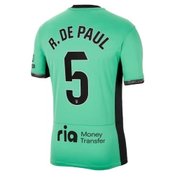 Atlético Madrid Voetbalshirt R. De Rodrigo De Paul #5 2023-24 Thirdtenue Heren