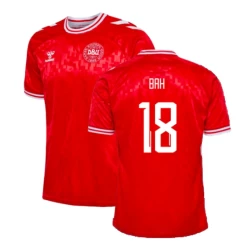 Bah #18 Denemarken Voetbalshirt EK 2024 Thuistenue Heren