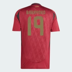 Bakayoko #19 België Voetbalshirt EK 2024 Thuistenue Heren