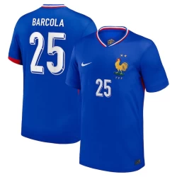 Barcola #25 Frankrijk Voetbalshirt EK 2024 Thuistenue Heren