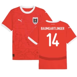 Baumgartlinger #14 Oostenrijk Voetbalshirt EK 2024 Thuistenue Heren