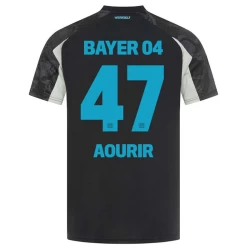 Bayer 04 Leverkusen Voetbalshirt Aourir #47 2024-25 Thirdtenue Heren