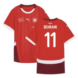 Behrami #11 Zwitserland Voetbalshirt EK 2024 Thuistenue Heren