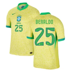 Beraldo #25 Brazilië Voetbalshirt Copa America 2024 Thuistenue Heren