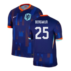 Bergwijn #25 Nederlands Voetbalshirt EK 2024 Uittenue Heren