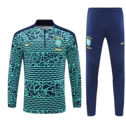 Brazilië Trainingsshirt Set 2024-25 Blauw Camo