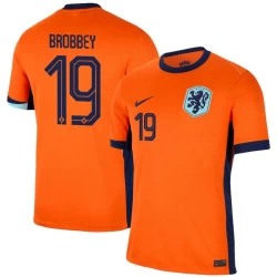 Brobbey #19 Nederlands Voetbalshirt EK 2024 Thuistenue Heren