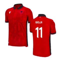 Broja #11 Albanië Voetbalshirt EK 2024 Thuistenue Heren