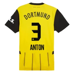 BVB Borussia Dortmund Anton #3 Voetbalshirt 2024-25 Thuistenue Heren