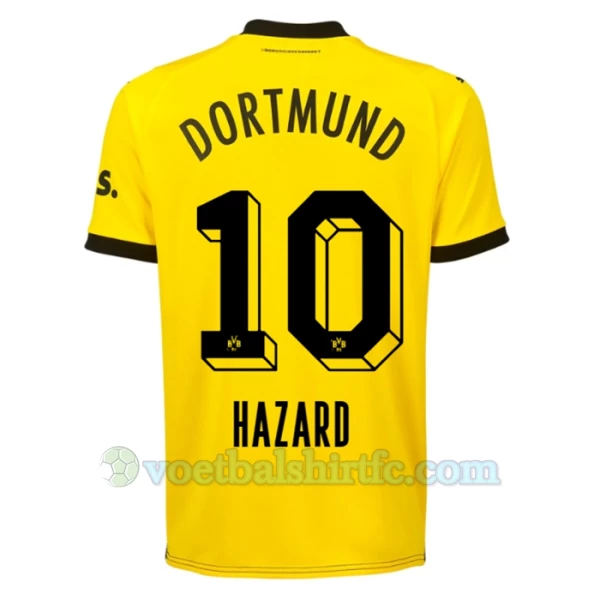 BVB Borussia Dortmund Eden Hazard #10 Voetbalshirt 2023-24 Thuistenue Heren