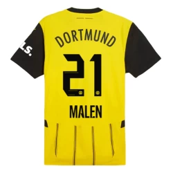 BVB Borussia Dortmund Malen #21 Voetbalshirt 2024-25 Thuistenue Heren