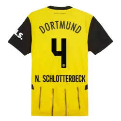 BVB Borussia Dortmund N. Schlotterbeck #4 Voetbalshirt 2024-25 Thuistenue Heren