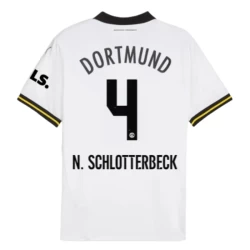 BVB Borussia Dortmund Voetbalshirt N.Schlotterbeck #4 2024-25 Thirdtenue Heren