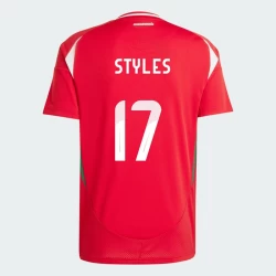 Callum Styles #17 Hongarije Voetbalshirt EK 2024 Thuistenue Heren