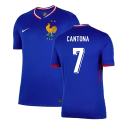 Cantona #7 Frankrijk Voetbalshirt EK 2024 Thuistenue Heren