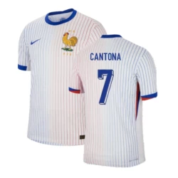 Cantona #7 Frankrijk Voetbalshirt EK 2024 Uittenue Heren