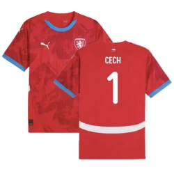 Cech #1 Tsjechië Voetbalshirt EK 2024 Thuistenue Heren