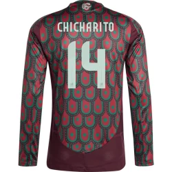 Chicharito #14 Mexico Voetbalshirt Copa America 2024 Thuistenue Heren Lange Mouw