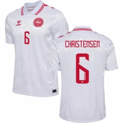 Christensen #6 Denemarken Voetbalshirt EK 2024 Uittenue Heren