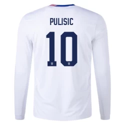Christian Pulisic #10 USA Voetbalshirt Copa America 2024 Thuistenue Heren Lange Mouw