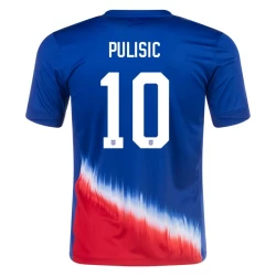 Christian Pulisic #10 USA Voetbalshirt Copa America 2024 Uittenue Heren