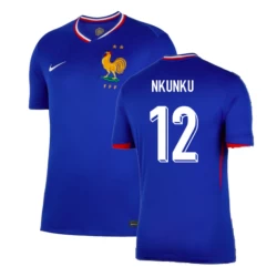 Christopher Nkunku #12 Frankrijk Voetbalshirt EK 2024 Thuistenue Heren