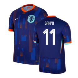 Cody Gakpo #11 Nederlands Voetbalshirt EK 2024 Uittenue Heren