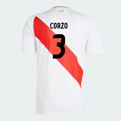 Corzo #3 Peru Voetbalshirt Copa America 2024 Thuistenue Heren