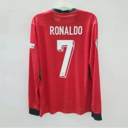 Cristiano Ronaldo #7 Portugal Voetbalshirt EK 2024 Thuistenue Heren Lange Mouw