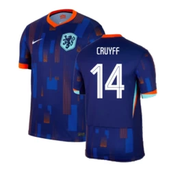 Cruyff #14 Nederlands Voetbalshirt EK 2024 Uittenue Heren