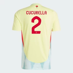 Cucurella #2 Spanje Voetbalshirt EK 2024 Uittenue Heren