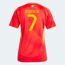 Dames Alvaro Morata #7 Spanje Voetbalshirt EK 2024 Thuistenue