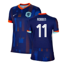 Dames Arjen Robben #11 Nederlands Voetbalshirt EK 2024 Uittenue