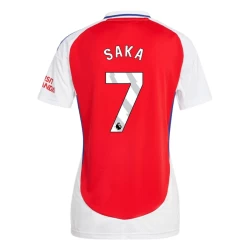 Dames Arsenal FC Bukayo Saka #7 Voetbalshirt 2024-25 Thuistenue