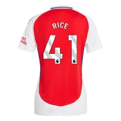 Dames Arsenal FC Declan Rice #41 Voetbalshirt 2024-25 Thuistenue