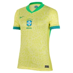 Dames Brazilië Voetbalshirt Copa America 2024 Thuistenue