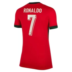 Dames Cristiano Ronaldo #7 Portugal Voetbalshirt EK 2024 Thuistenue