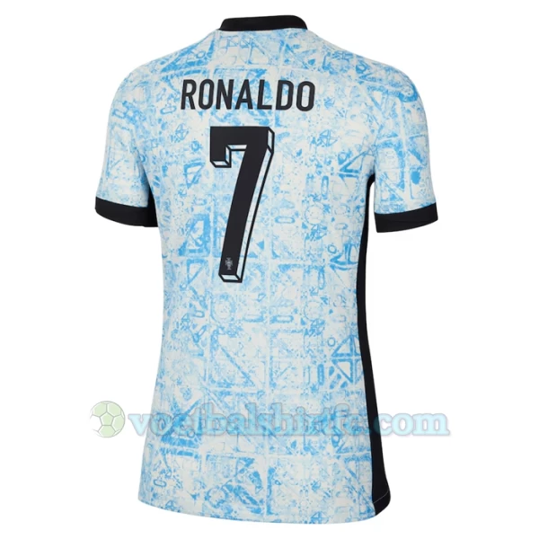 Dames Cristiano Ronaldo #7 Portugal Voetbalshirt EK 2024 Uittenue