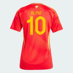 Dames Dani Olmo #10 Spanje Voetbalshirt EK 2024 Thuistenue