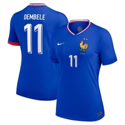 Dames Dembele #11 Frankrijk Voetbalshirt EK 2024 Thuistenue