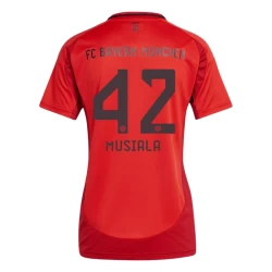 Dames FC Bayern München Jamal Musiala #42 Voetbalshirt 2024-25 Thuistenue