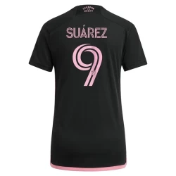 Dames Inter Miami CF Voetbalshirt 2024-25 Luis Suárez #9 Uittenue