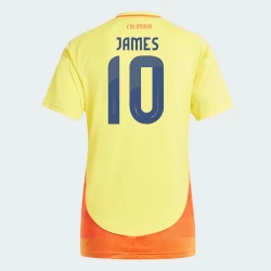 Dames James Rodríguez #10 Colombia Voetbalshirt Copa America 2024 Thuistenue