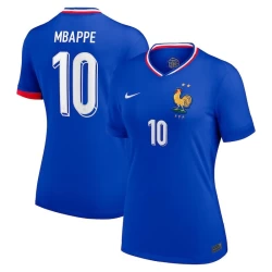 Dames Kylian Mbappé #10 Frankrijk Voetbalshirt EK 2024 Thuistenue