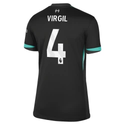 Dames Liverpool FC Voetbalshirt 2024-25 Virgil van Dijk #4 Uittenue