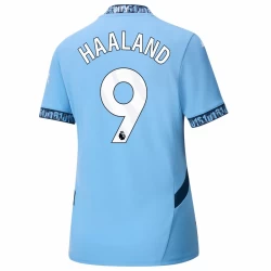 Dames Manchester City Erling Haaland #9 Voetbalshirt 2024-25 Thuistenue