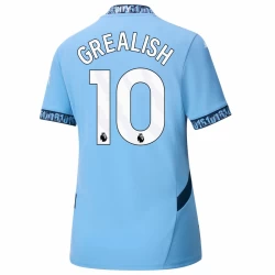 Dames Manchester City Jack Grealish #10 Voetbalshirt 2024-25 Thuistenue